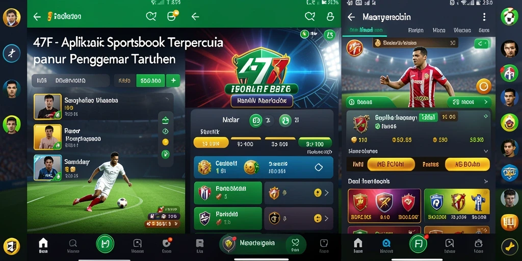 Tampilan Screenshot 47F dengan fitur Sportsbook yang menarik.
