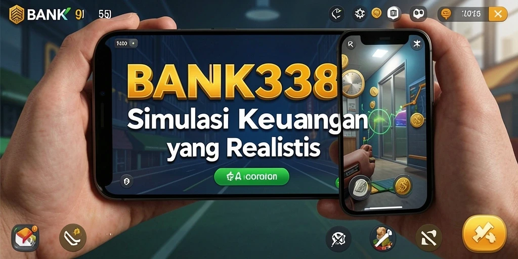 Tangkapan layar gameplay BANK338 menampilkan pengelolaan keuangan yang realistis.