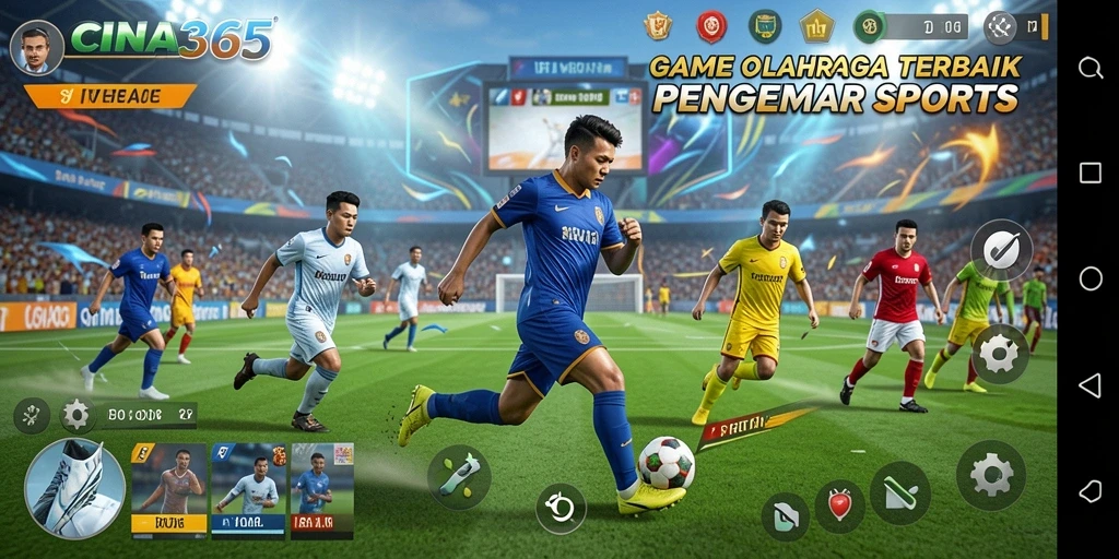 Tampilan gameplay seru CINA365 dengan berbagai cabang olahraga.