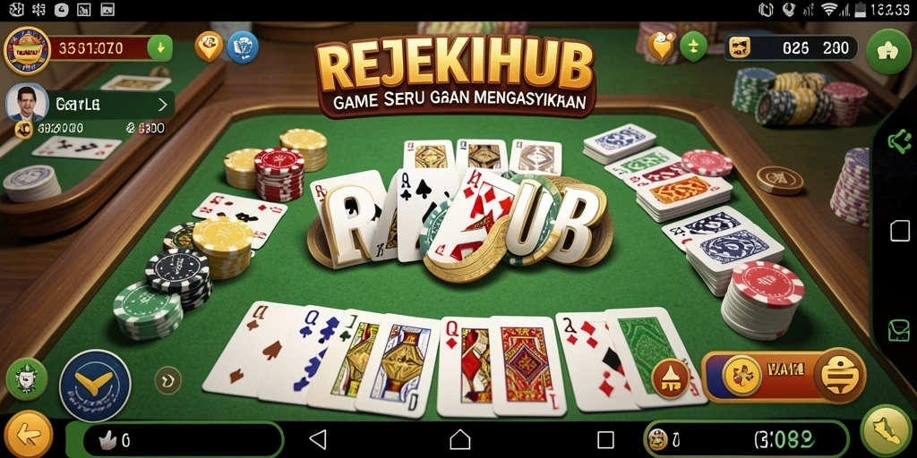 Tampilan permainan Gaple yang menarik dan interaktif.