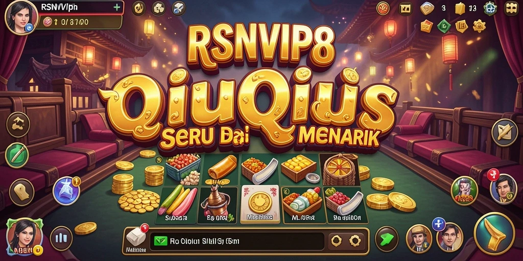 Tampilan gameplay seru dalam permainan QiuQiu RSNVIP8.